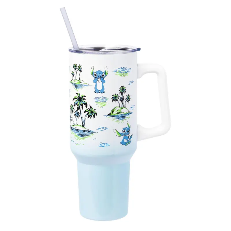 40Oz Silver Buffalo Stainless Steel Tumbler With Handle 1