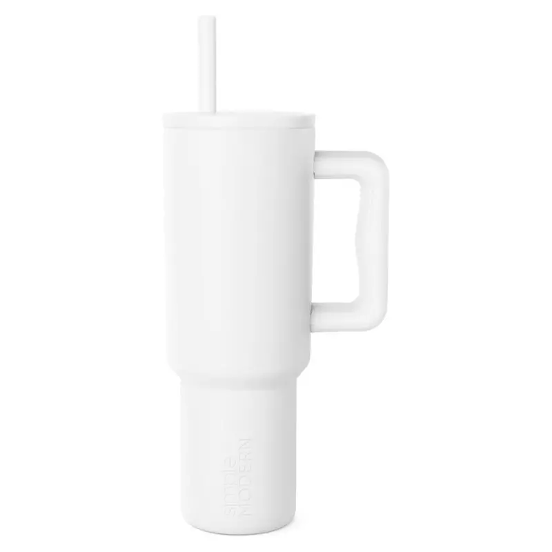 40Oz Simple Modern Tumbler With Handle & Straw Lid 1