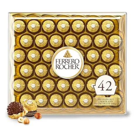 42 Ferrero Rocher Gourmet Hazelnut Milk Chocolates 1