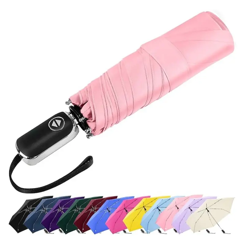 42" Mini Automatic Folding Ultra Compact Travel Umbrella (Various Colors) 1
