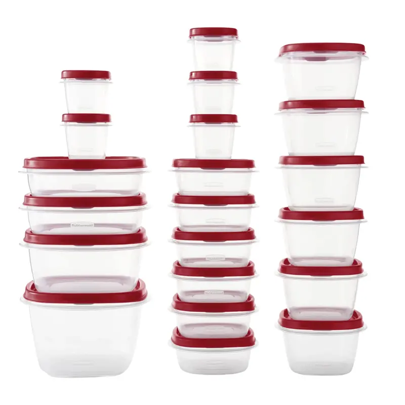 42-Piece Rubbermaid Easy Find Vented Lids Food Storage Container 1