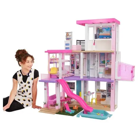 43” Barbie Dreamhouse 3-Story Dollhouse Playset 1