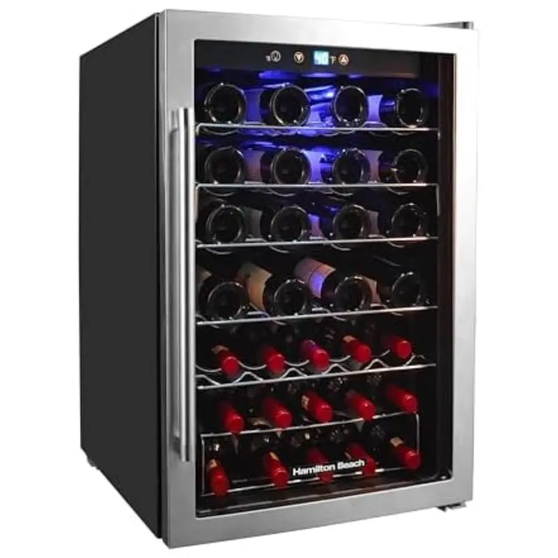 43-Bottle Hamilton Beach Wine Cooler Fridge Cellar 1