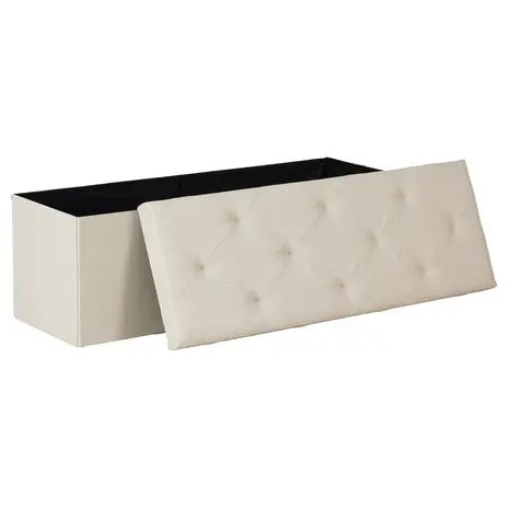43” Foldable Storage Ottoman Bench 1