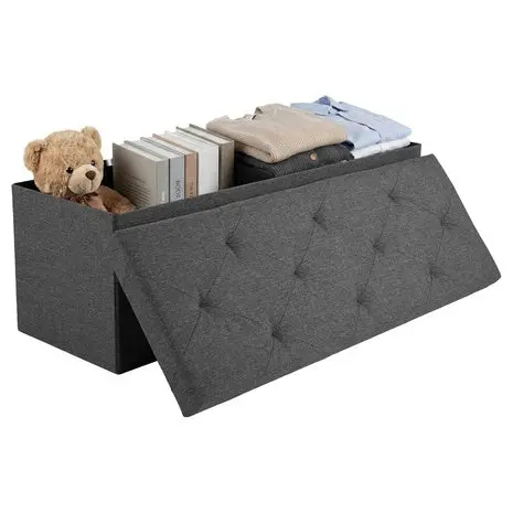 43" Foldable Storage Ottoman Bench 1