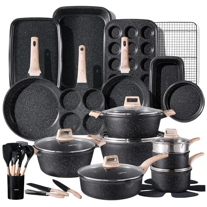44-Piece Carote Pots And Pan Nonstick Cookware Sets 1