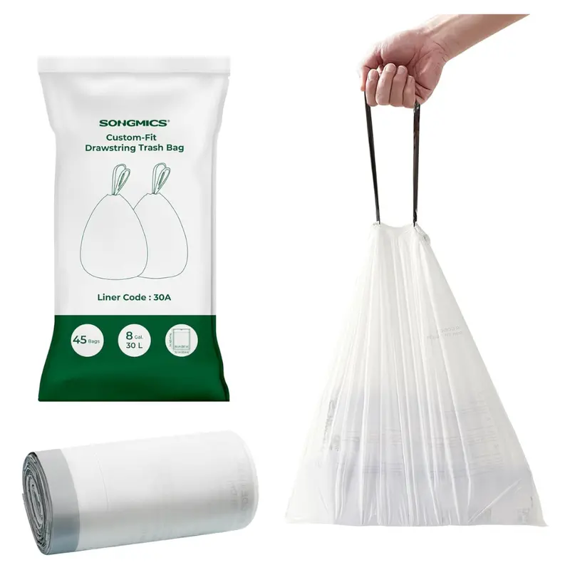 45-Count Songmics Polyethylene Kitchen Trash Bags 1