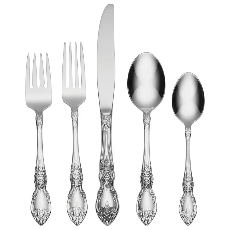 45-Piece Oneida Wordsworth Stainless Steel Flatware Set (Service For 8) 1