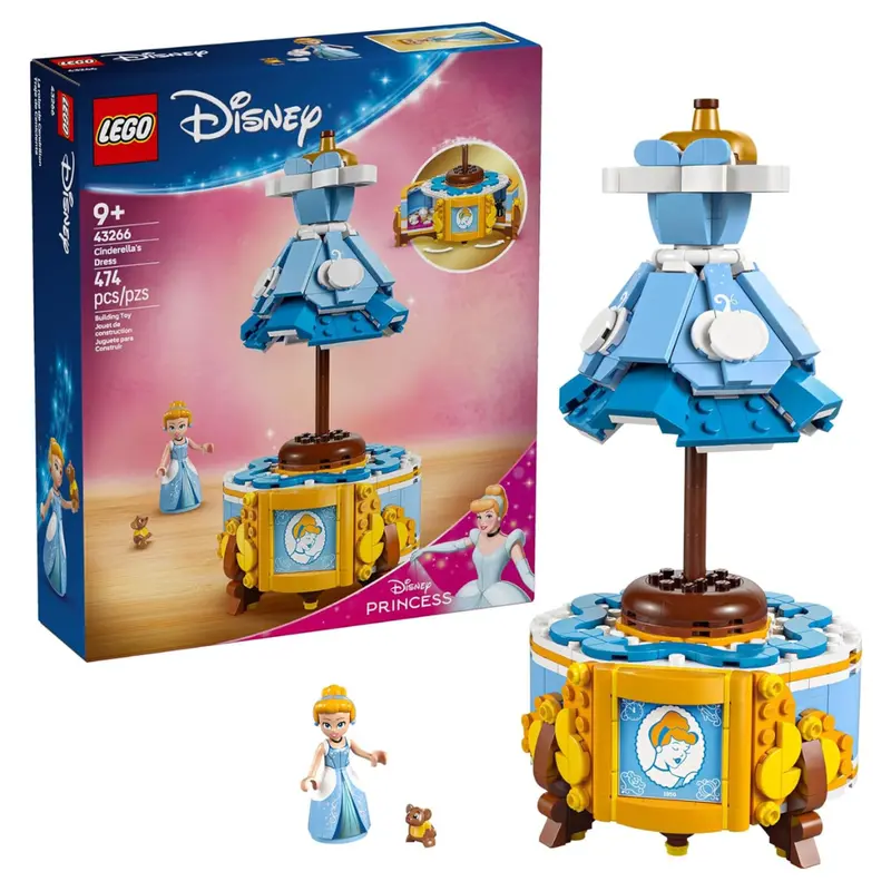 474-Pieces Lego Disney Princess Cinderellas Dress With Minidoll Character 1