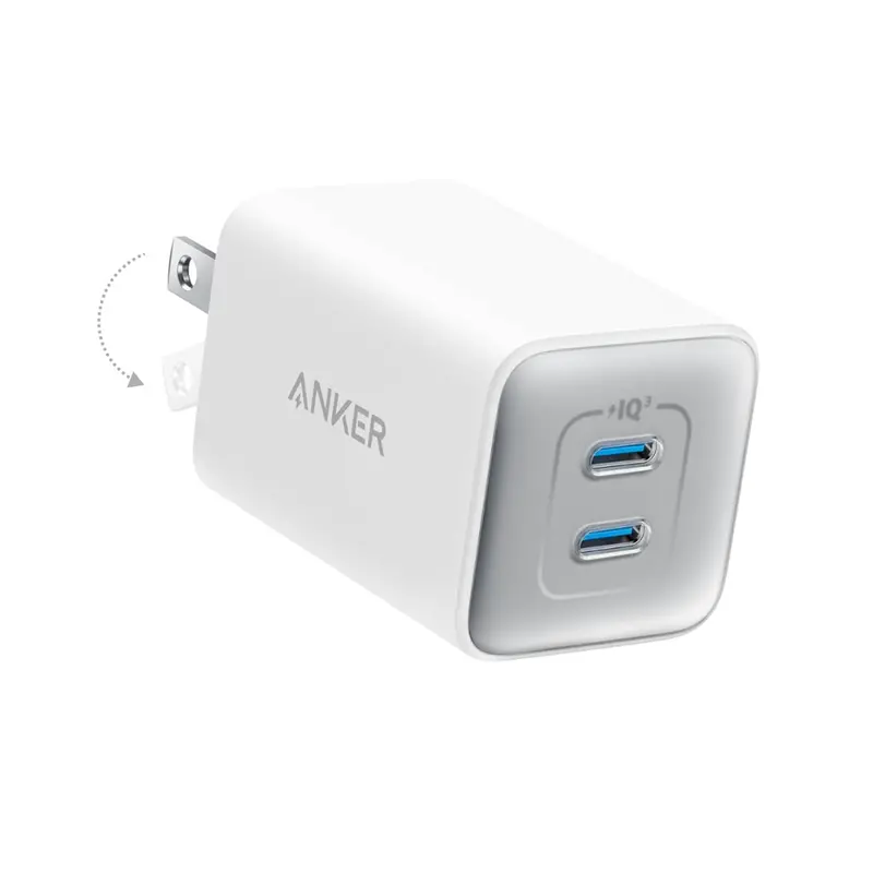 47W Anker Nano 3 Gan 2-Port Usb-C Foldable Wall Charger 1