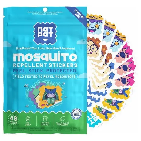 48 Natpat Buzzpatch Mosquito Stickers For Kids 1