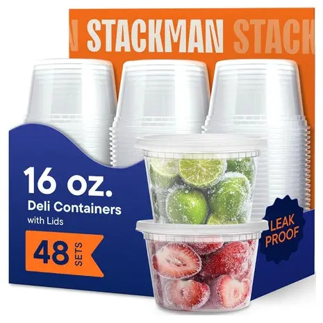 48-Pack Deli Containers With Lids 1