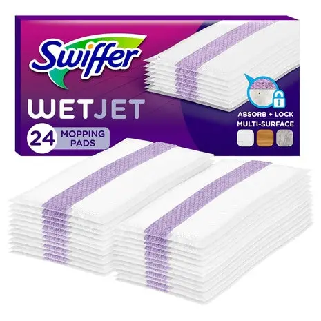 48 Swiffer Wetjet Hardwood Floor Cleaner Spray Mop Pad Refill 1