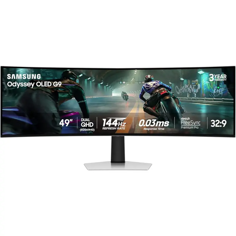 49" Samsung Odyssey G9 Curved 144Hz 0.03Ms Hdr Oled Freesync And G-Sync Compatible Gaming Monitor 1