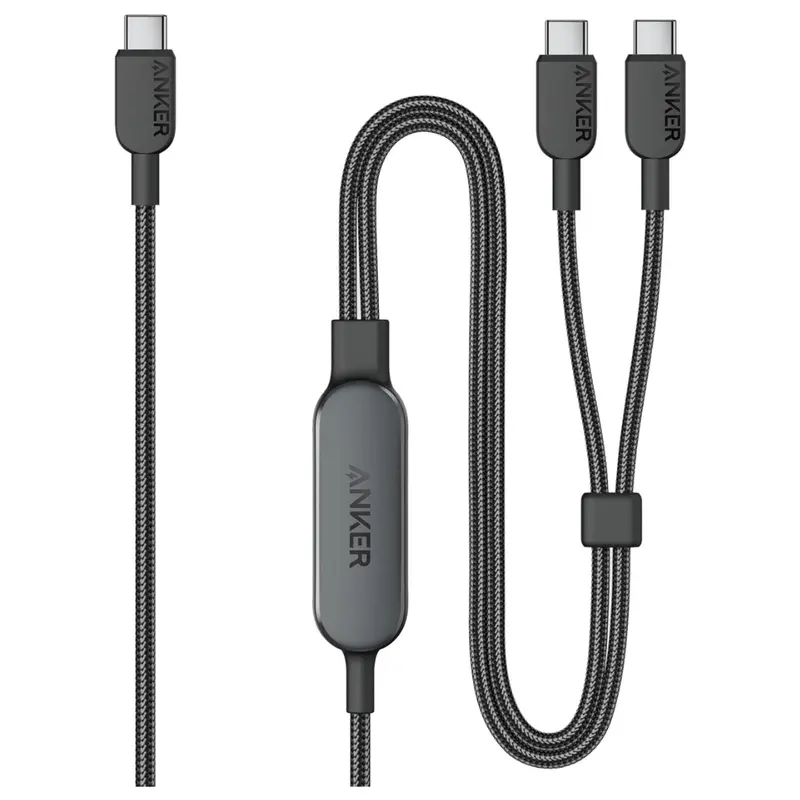 4Ft 140W 2-In-1 Usb-C To 2X Usb-C Charging Cable (2 Colors) 1
