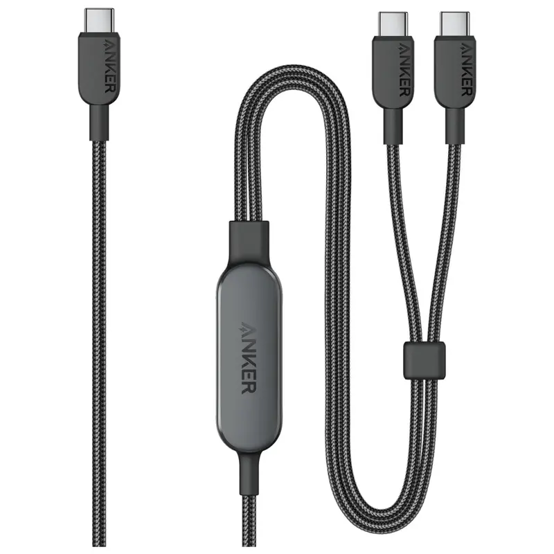 4Ft 140W 2-In-1 Usb-C To 2X Usb-C Charging Cable (2 Colors) 1