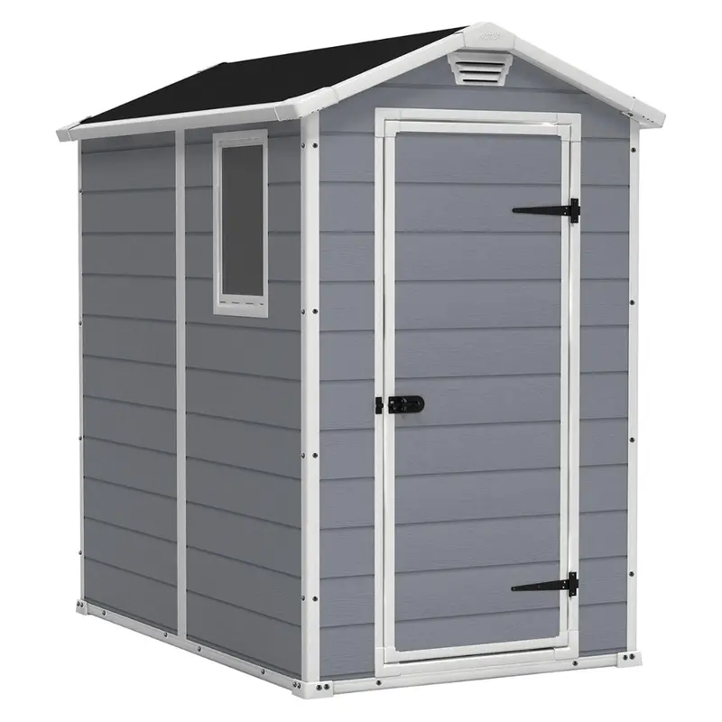 4Ft X 6Ft Keter Manor All-Weather Resin Outdoor Storage Shed 1