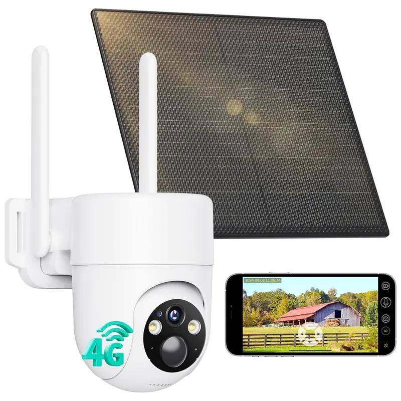 4G Lte Cellular Security Camera With Color Night Vision 1