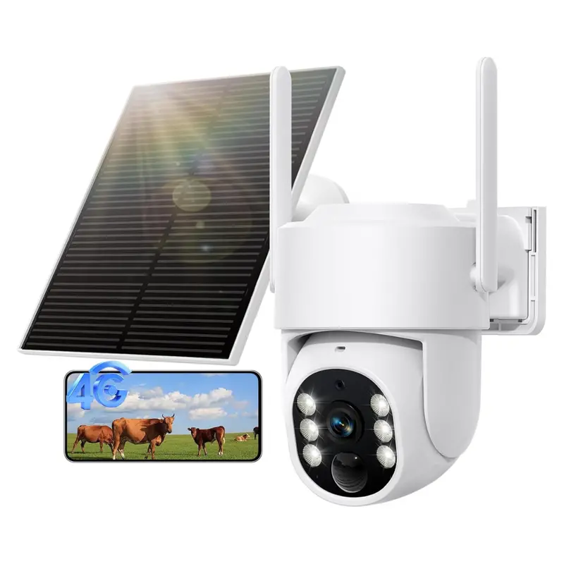 4G Lte Cellular Solar Security Camera With 2-Way Audio 1