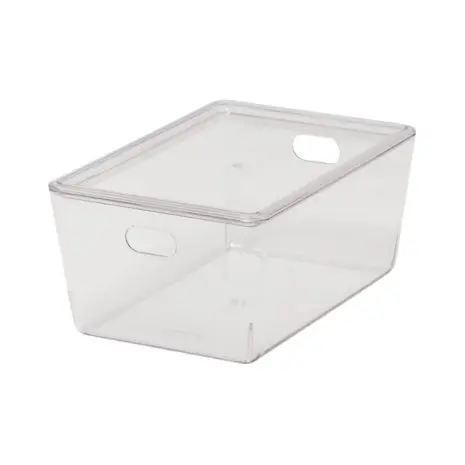 4L Stackable Clear Bin With Lid 1