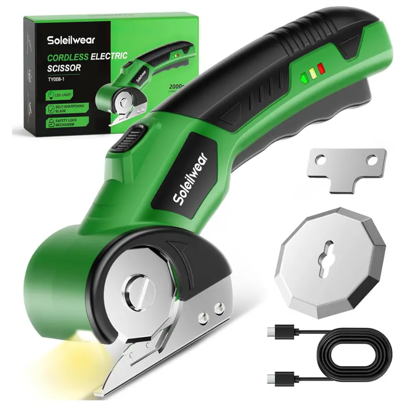 4V Cordless Electric Rechargeable Cardboard Cutter With 2 Blades 1