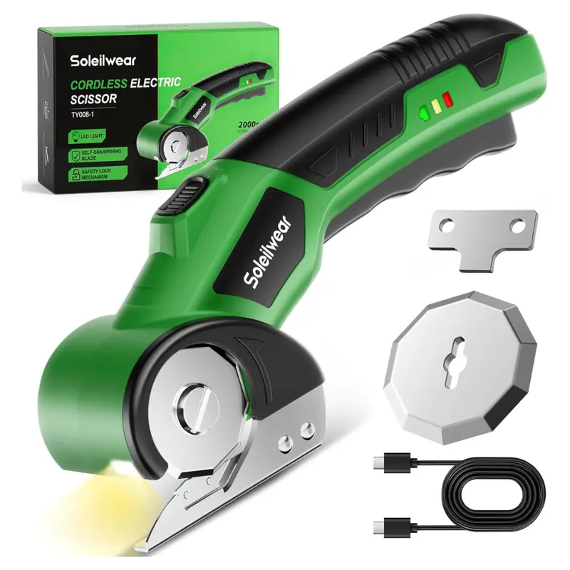 4V Cordless Electric Rechargeable Cardboard Cutter With 2 Blades 1
