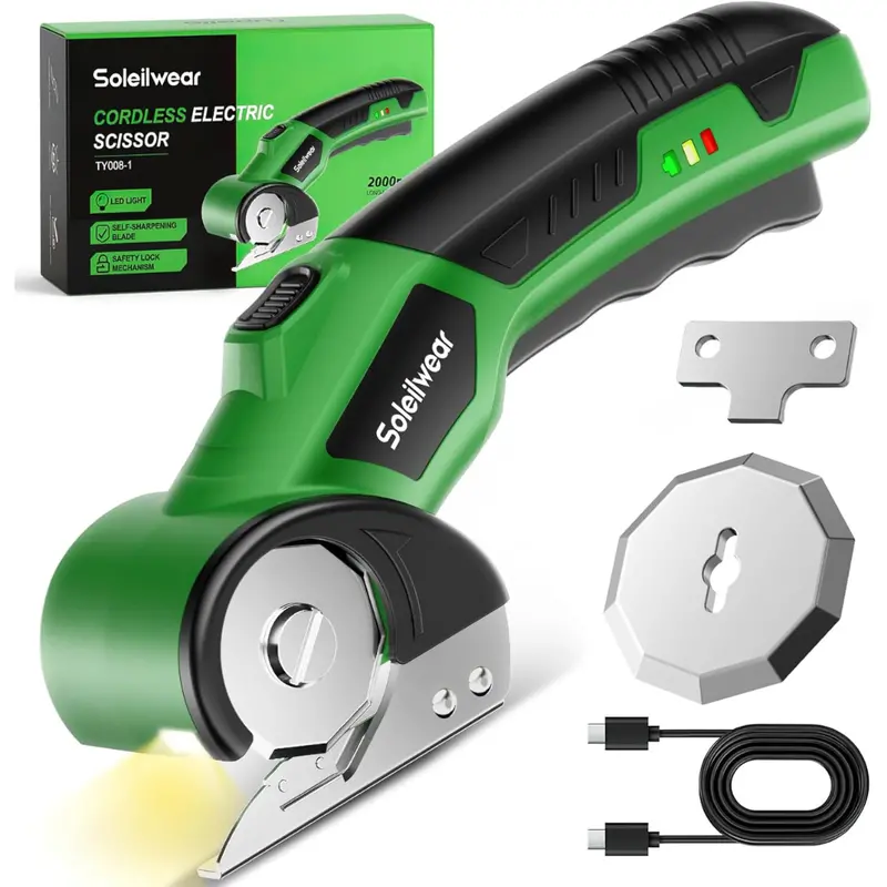 4V Cordless Electric Rechargeable Cardboard Cutter With 2 Blades 1