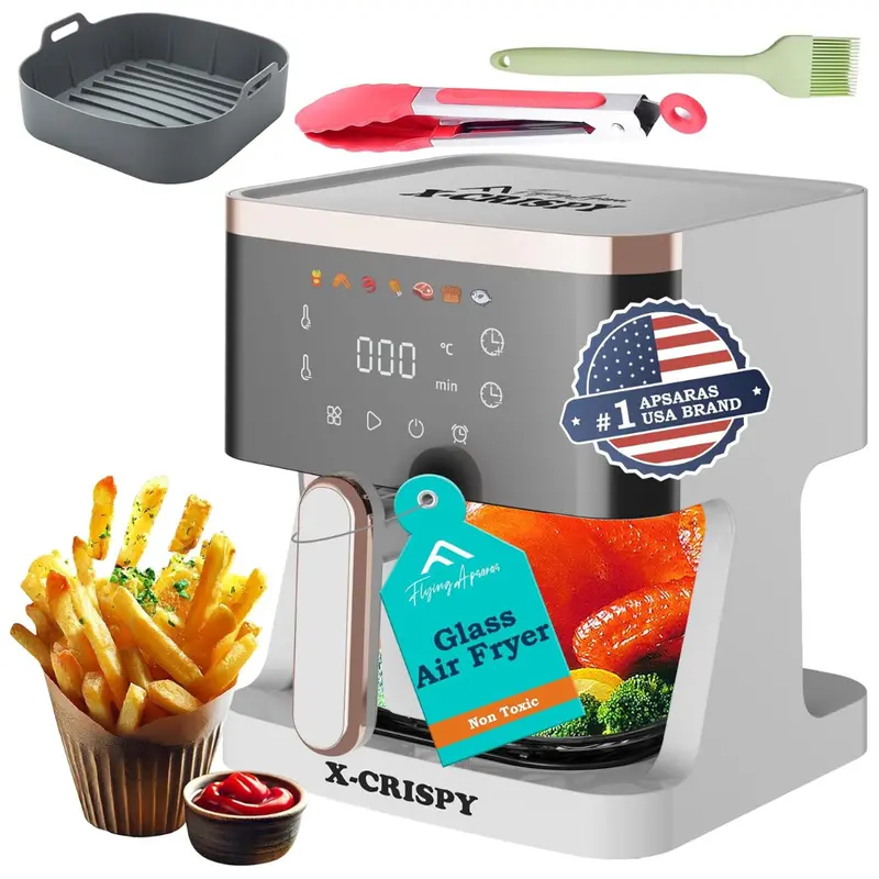 5.2-Qt Glass Convection Air Fryer 1