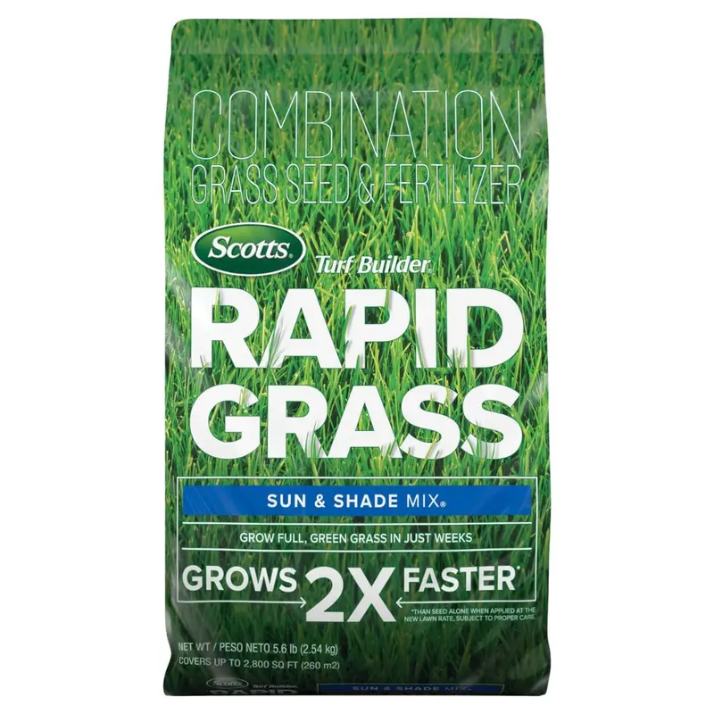 5.6 Lbs Scotts Turf Builder Rapid Grass Sun & Shade Mix 1