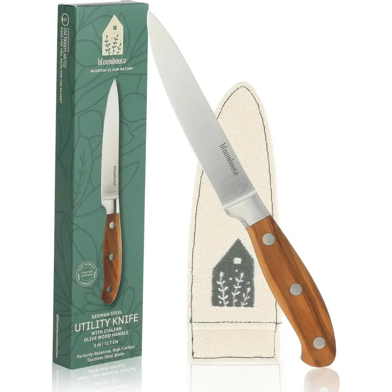 5" Bloomhouse Utility Boning Knife German Stainless Steel Blade 1