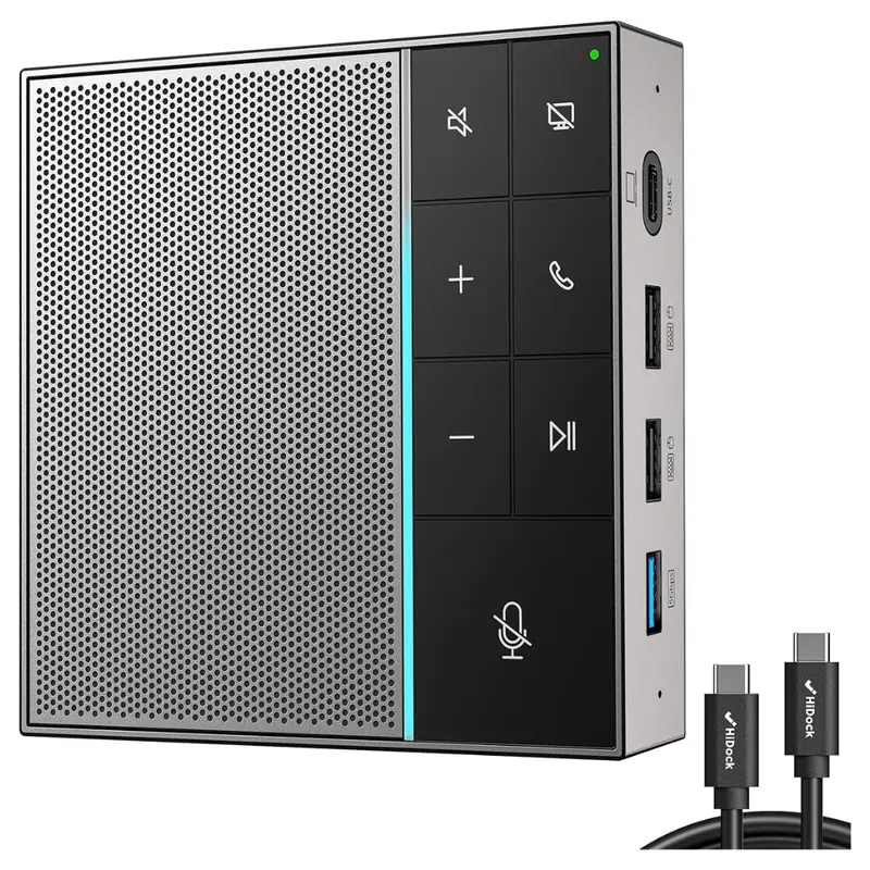 5-In-1 Docking Station Conference Speaker And Mic 1