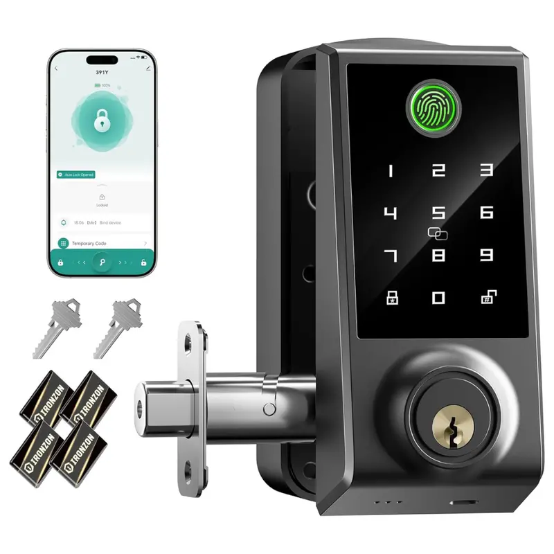 5-In-1 Keyless Entry Fingerprint Smart Door Lock 1