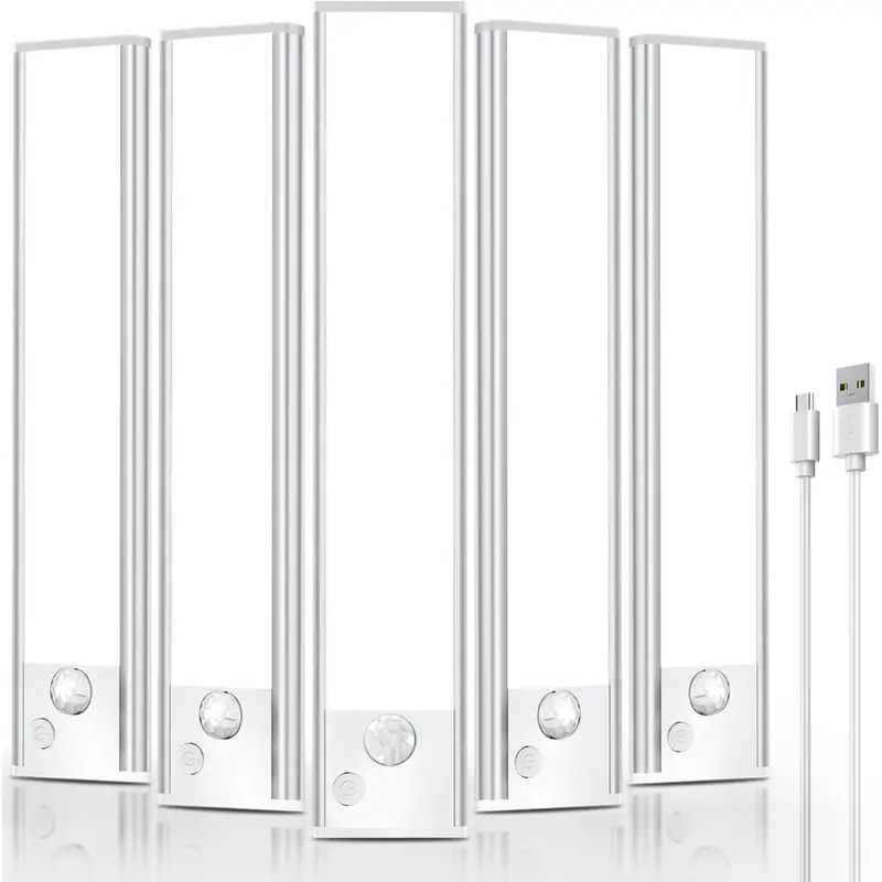 5-Pack 8" Motion Sensor Under Cabinet Lights 1