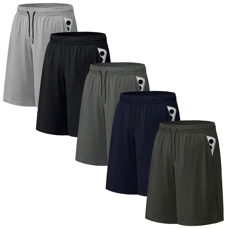 5-Pack Asudesire Men's Athletic Shorts With Pockets 1