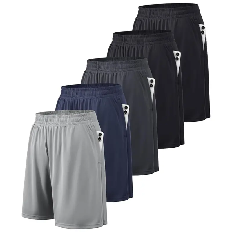 5-Pack Balennz Men's Quick Dry Athletic Shorts 1