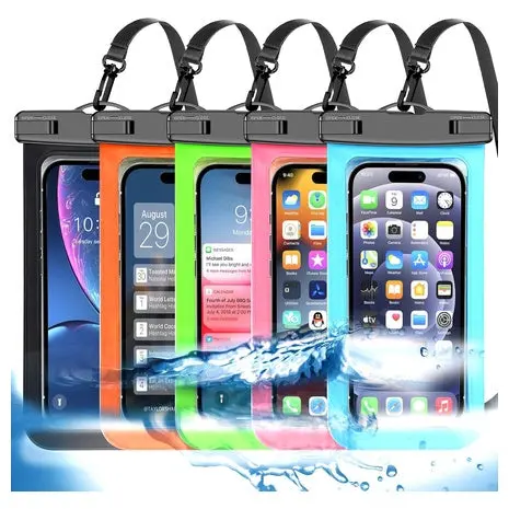 5-Pack Multicolor Universal Waterproof Phone Pouch 1