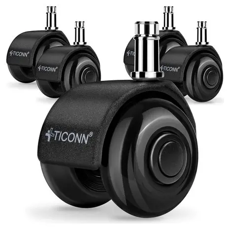 5-Pack Office Chair Caster Wheels 1
