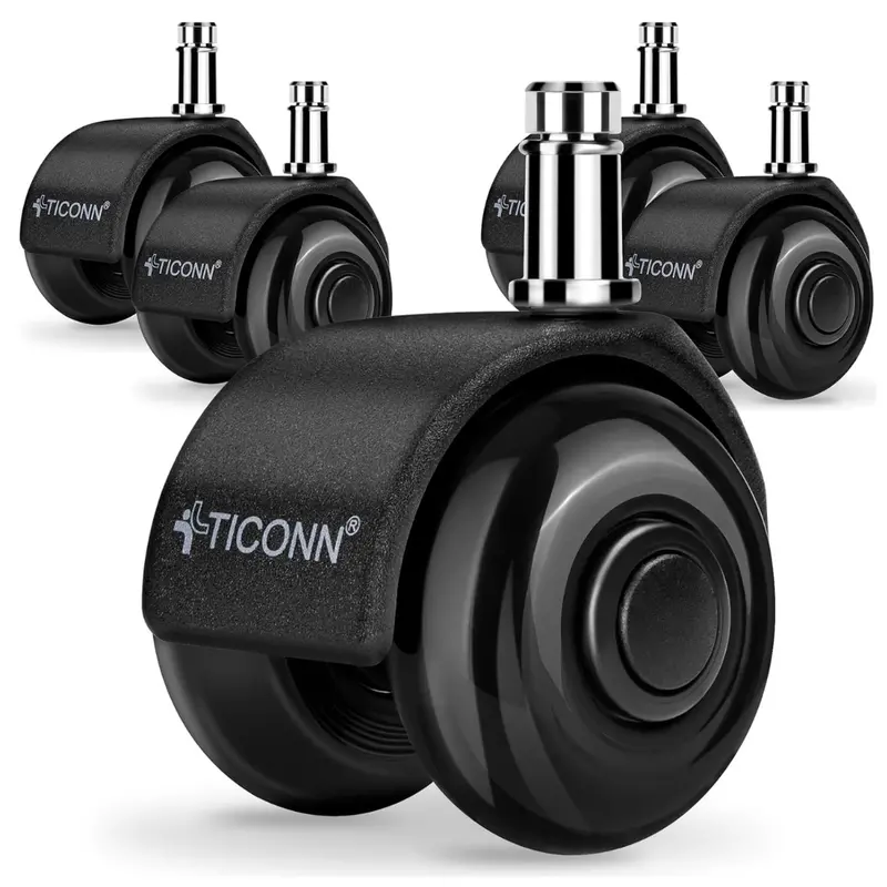 5-Pack Office Chair Caster Wheels 1