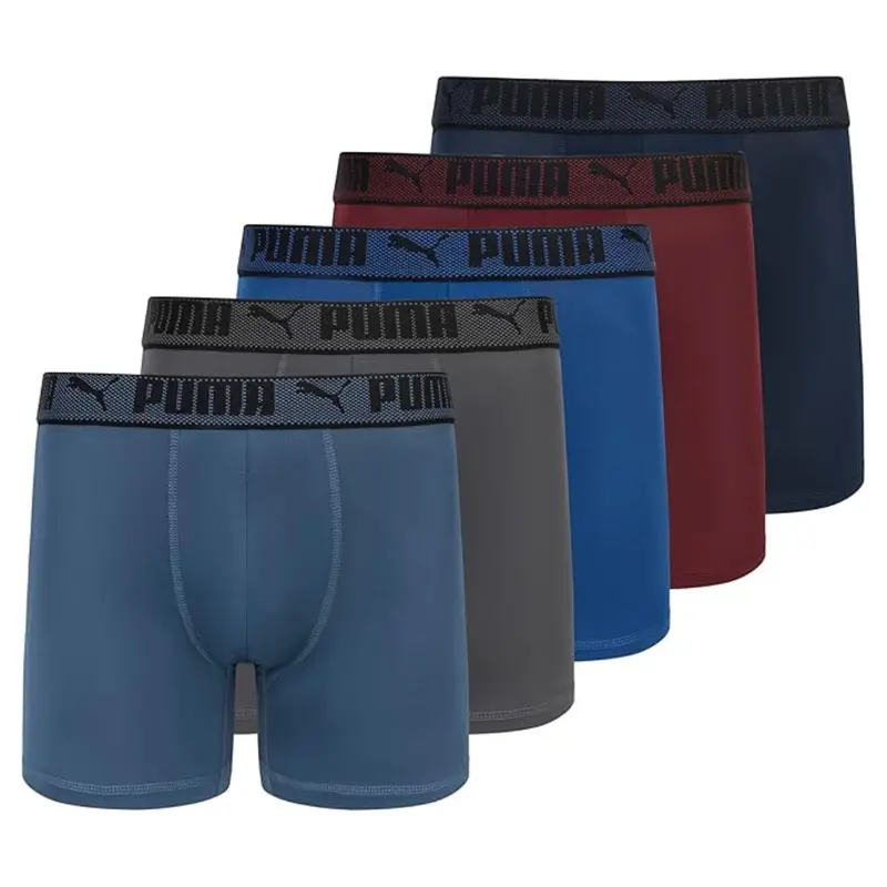 5-Pack Puma Men's Training Fit Boxer Briefs 1