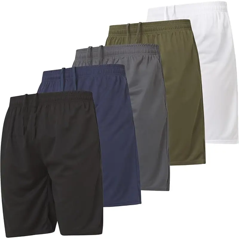 5-Pack Ultra Performance Men's Athletic Gym Basketball Shorts 1