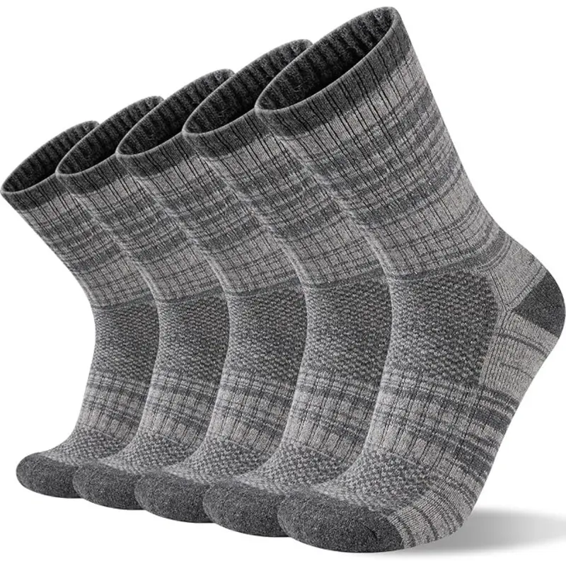 5-Pairs Men's Merino Thermal Crew Socks 1