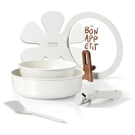 5-Piece Carote Nonstick Cookware Set With Detachable Handle 1