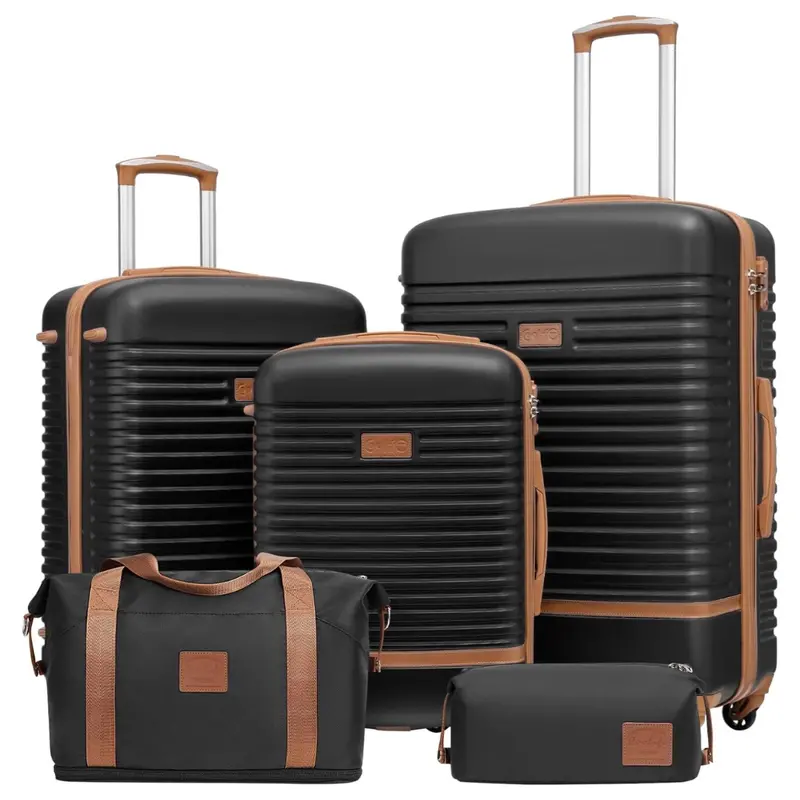 5-Piece Coolife Carry On Travel Luggage Set (20"/24"/28") (Various) 1