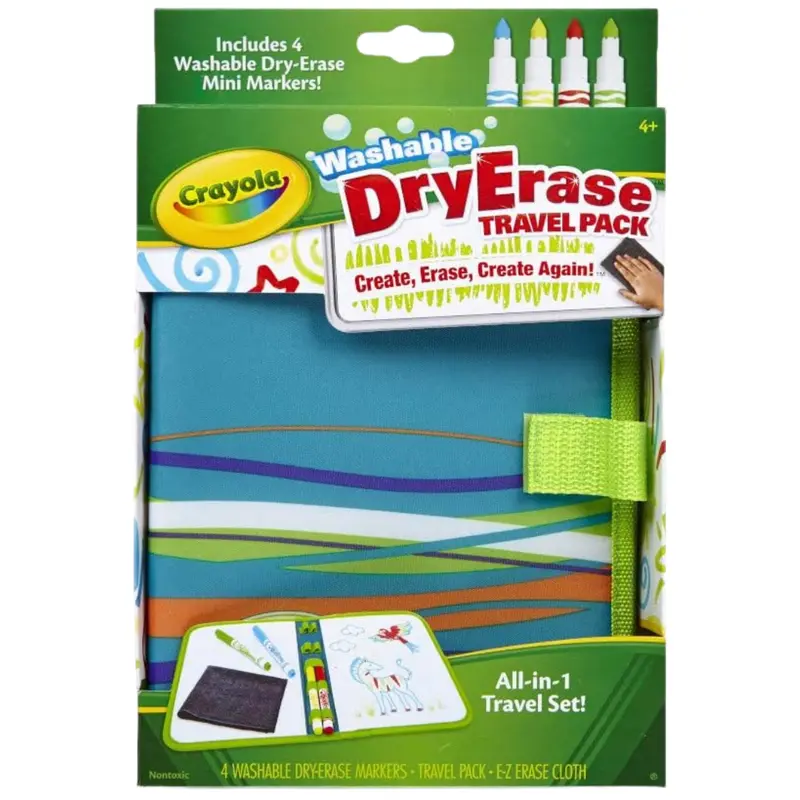 5-Piece Crayola Washable Dry Erase Travel Pack Whiteboard Set 1