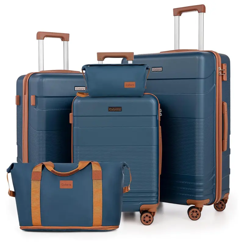 5-Piece Lightweight Hardshell Abs Luggage Set With Wheels 1