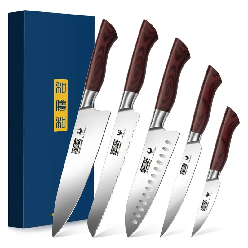 5-Piece Professional Ultra Sharp High-Carbon Stainless Steel Chefs Knife Set 1