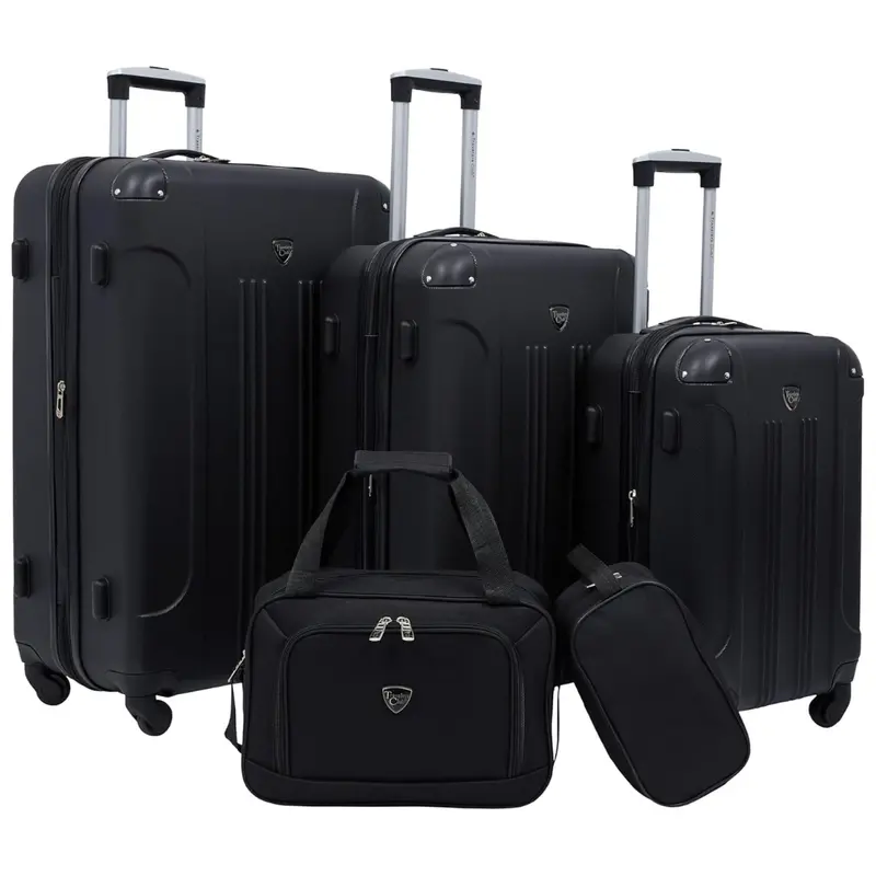 5-Piece Travelers Club Chicago Hardside Expandable Spinner Luggage 1