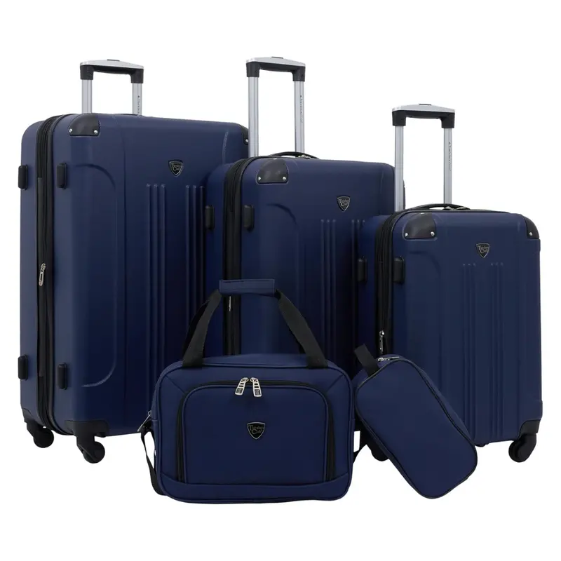 5-Piece Travelers Club Chicago Spinner Luggages Set (28"/24"/20"/15") 1