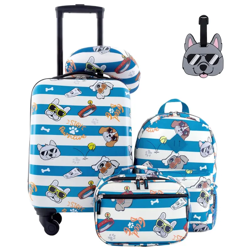 5-Piece Travelers Club Kids Hardside Carry-On Spinner Luggage 1