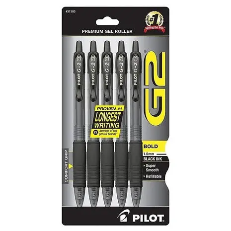 5 Pilot G2 Premium Gel Pens 1